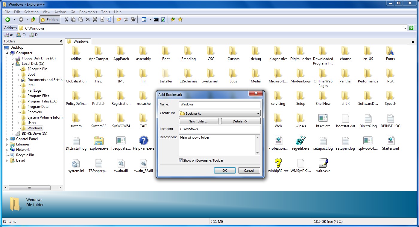 Скриншот 2 программы Explorer++