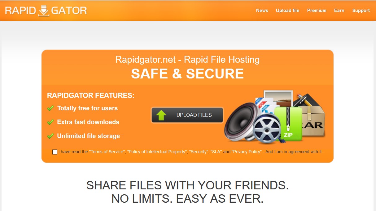 Скриншот 4 программы Rapidgator.net