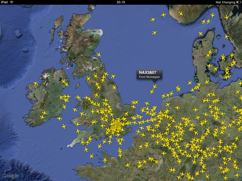 Скриншот 2 программы FlightRadar24