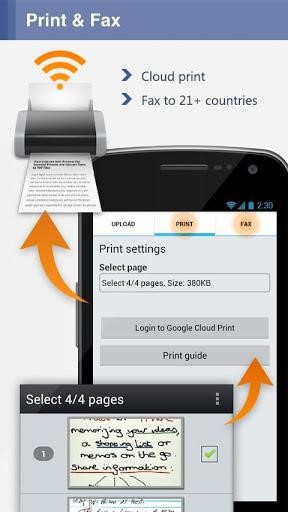Скриншот 2 программы CamScanner