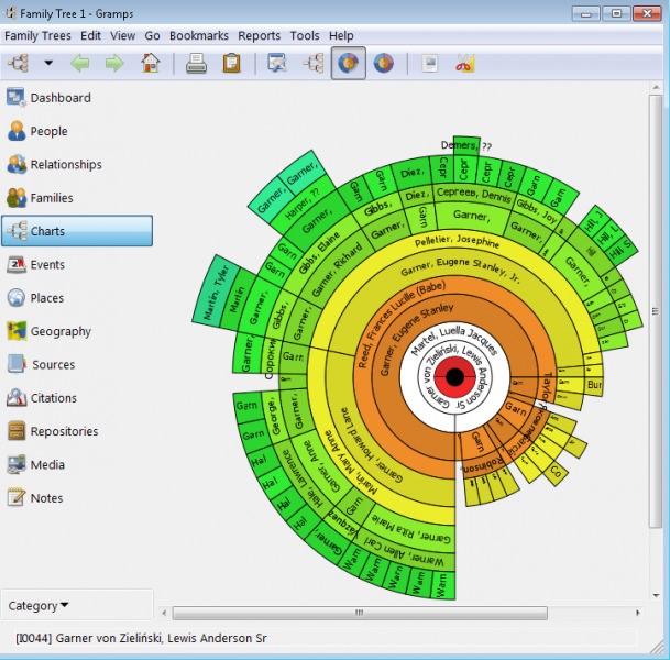 Скриншот 3 программы Gramps