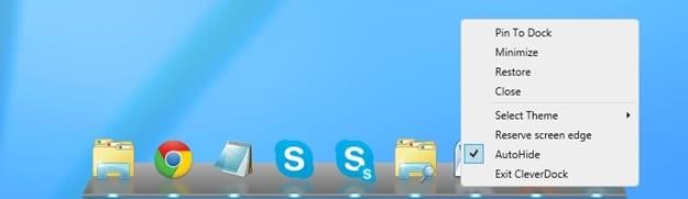 Скриншот 2 программы CleverDock