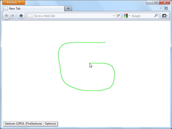 Скриншот 2 программы FireGestures