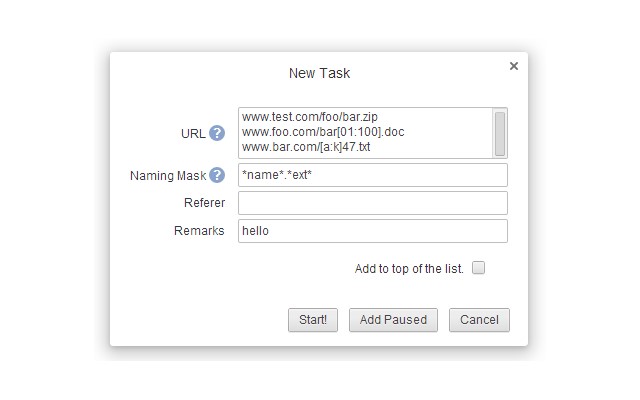 Скриншот 1 программы Chrono Download Manager