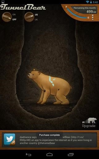Скриншот 3 программы TunnelBear