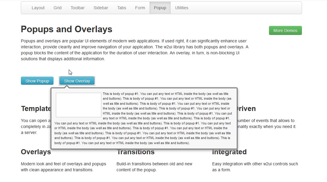 Скриншот 3 программы w2ui