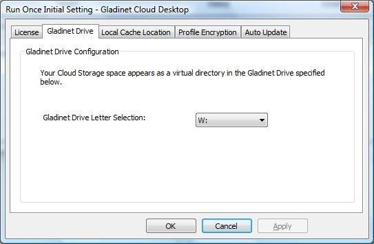 Скриншот 1 программы Gladinet