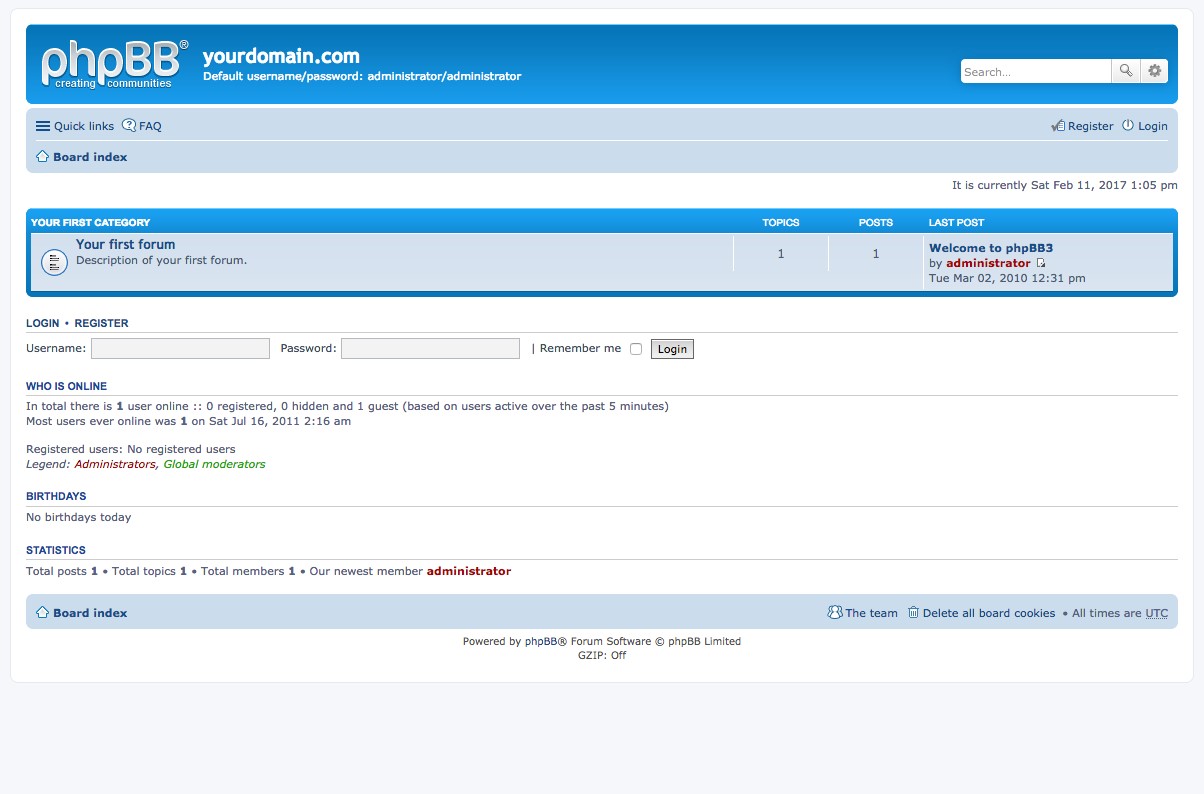 Скриншот 2 программы phpBB
