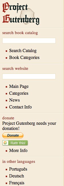 Скриншот 1 программы Project Gutenberg