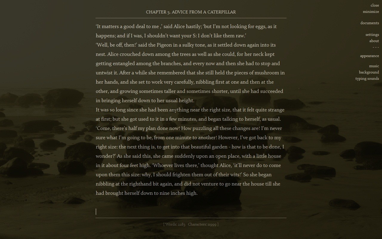 Скриншот 2 программы ZenWriter