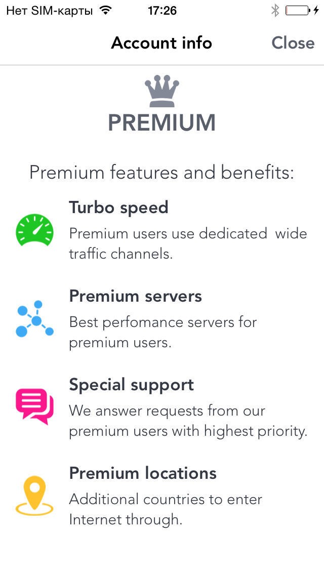 Скриншот 4 программы Browsec