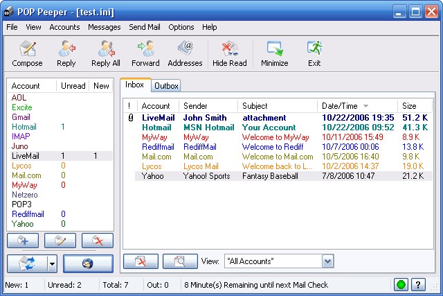 Скриншот 3 программы POP Peeper