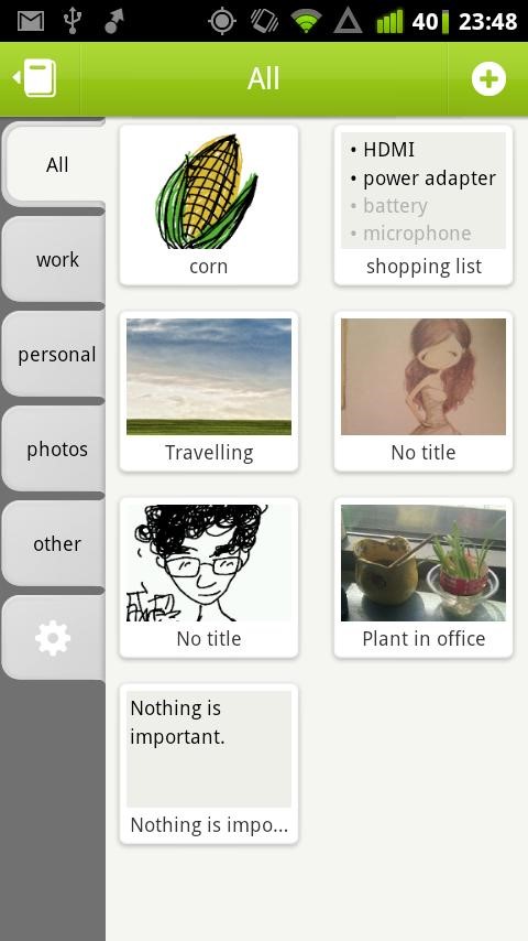 Скриншот 2 программы GNotes