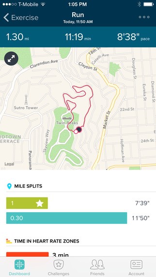 Скриншот 2 программы fitbit