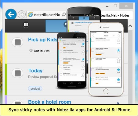 Скриншот 2 программы Notezilla