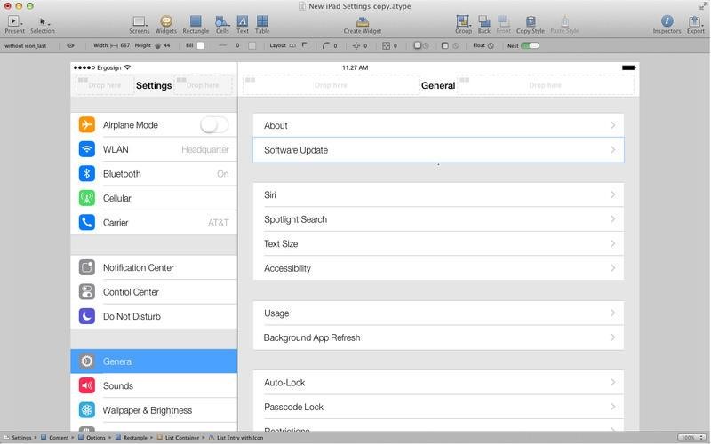 Скриншот 2 программы Antetype