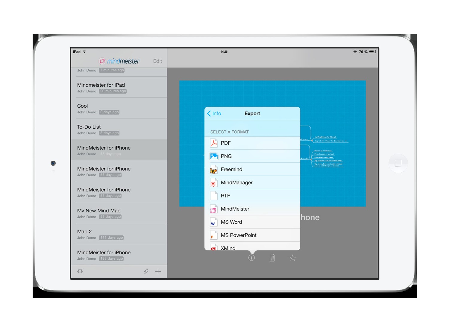 Скриншот 3 программы MindMeister