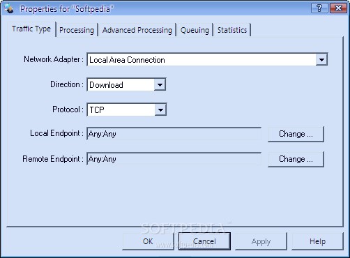 Скриншот 2 программы Traffic Shaper XP