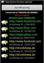 Скриншот 1 программы DroidSheep