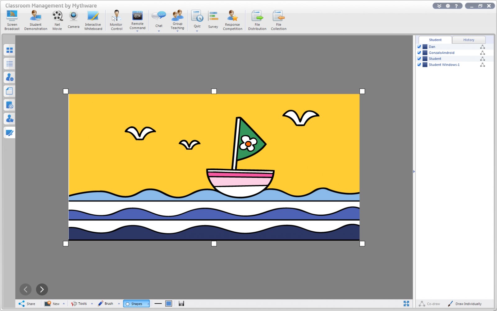 Скриншот 3 программы Mythware Classroom Management Software