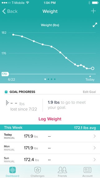 Скриншот 3 программы fitbit