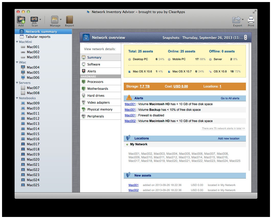 Скриншот 2 программы Network Inventory Advisor