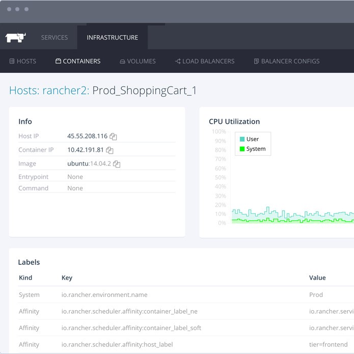 Скриншот 2 программы Rancher