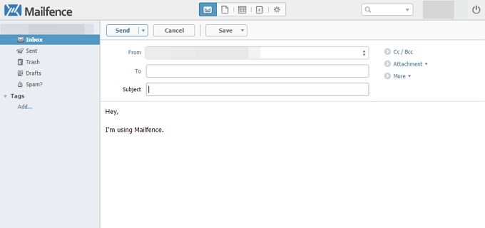 Скриншот 2 программы Mailfence