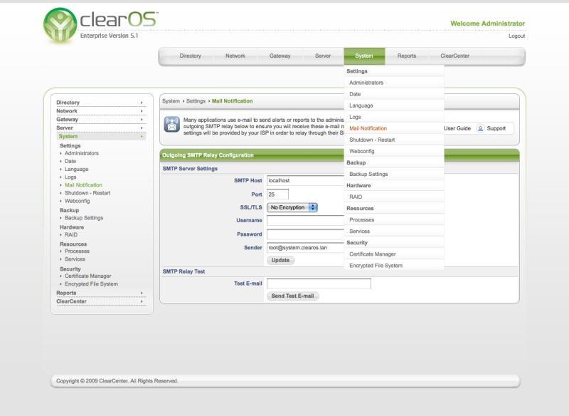 Скриншот 2 программы ClearOS