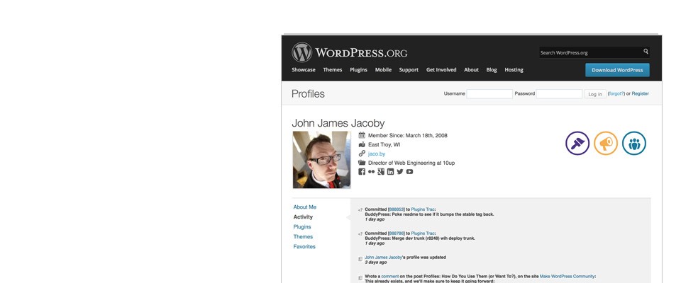 Скриншот 1 программы BuddyPress