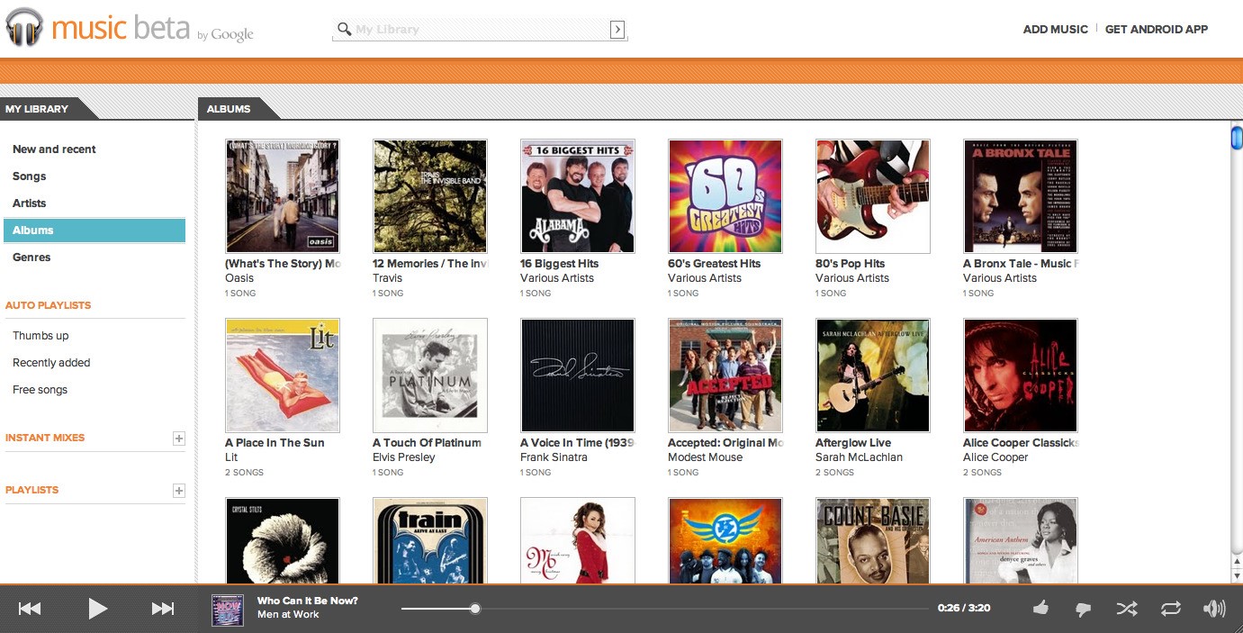 Скриншот 3 программы Google Play Music