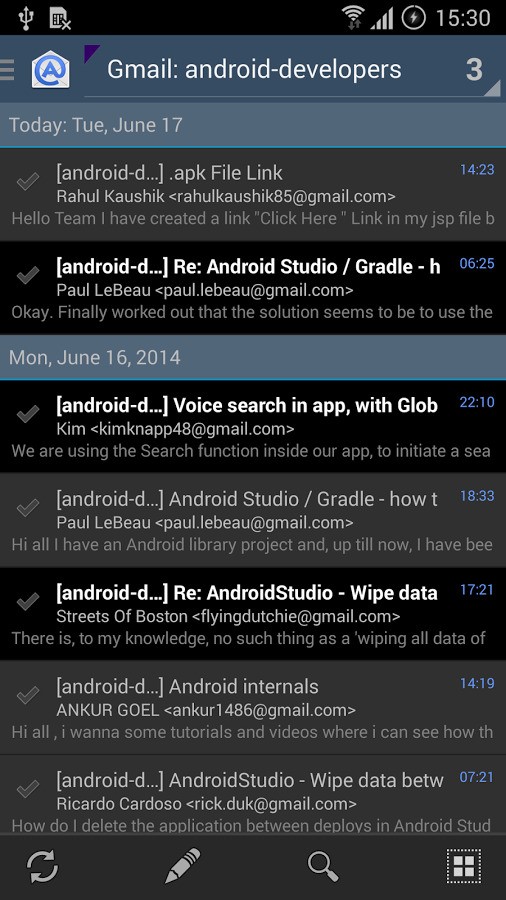 Скриншот 3 программы Aqua Mail
