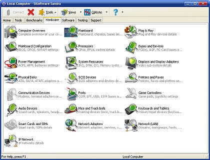 Скриншот 3 программы SiSoftware Sandra