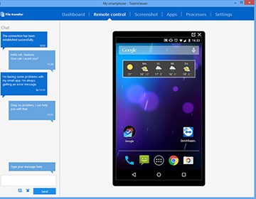 Скриншот 2 программы TeamViewer QuickSupport