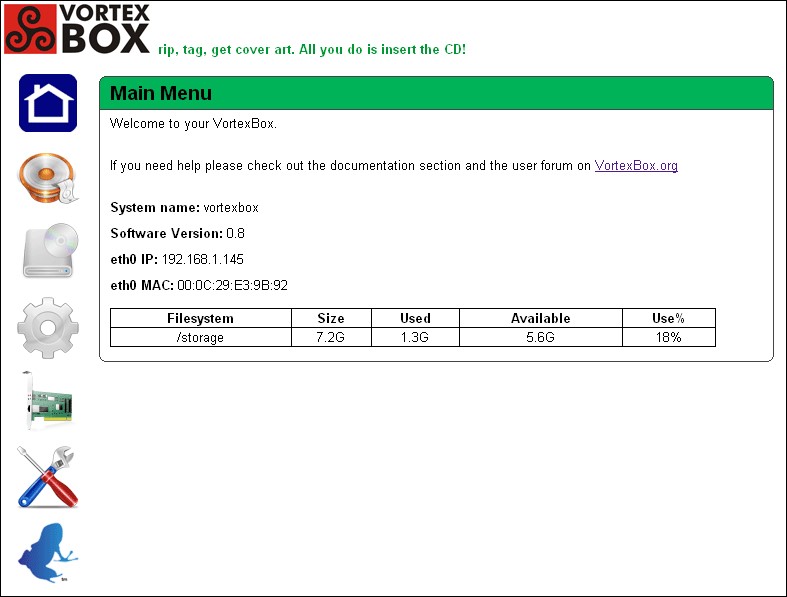Скриншот 2 программы VortexBox