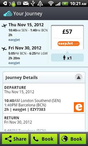 Скриншот 1 программы Skyscanner