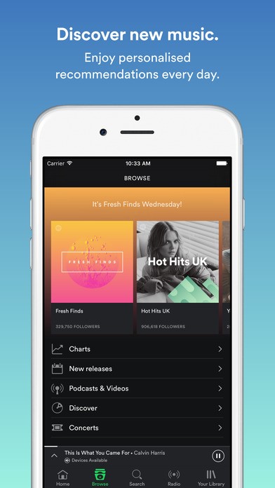Скриншот 2 программы Spotify