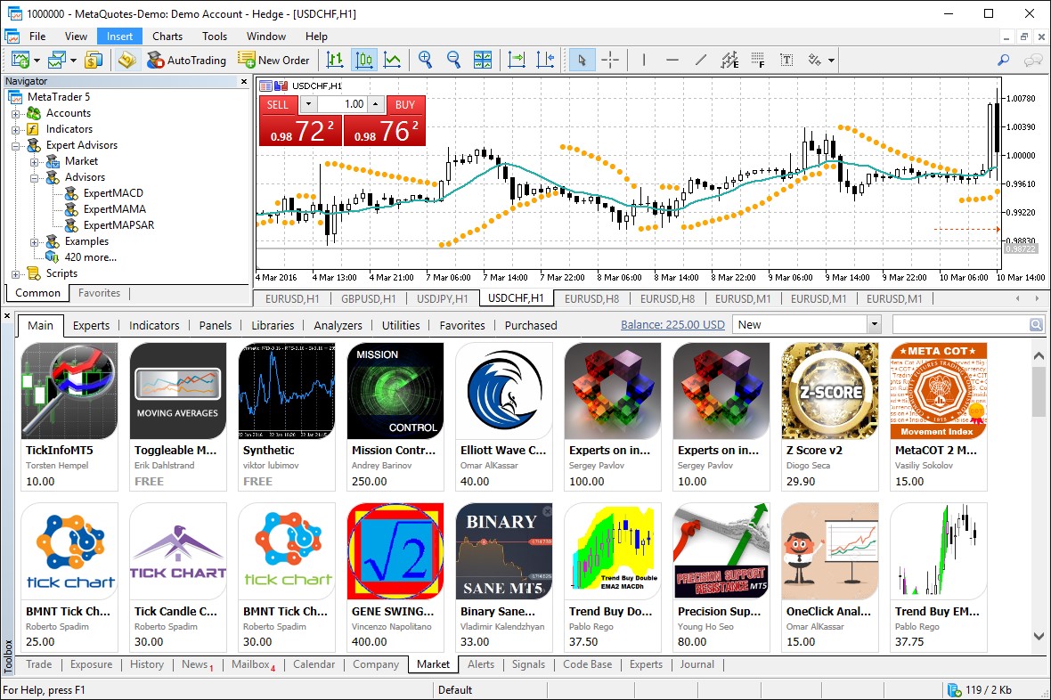 Скриншот 1 программы MetaTrader