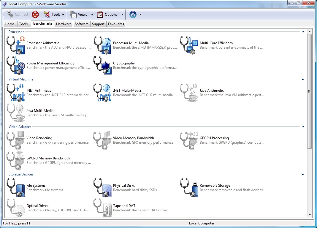 Скриншот 4 программы SiSoftware Sandra
