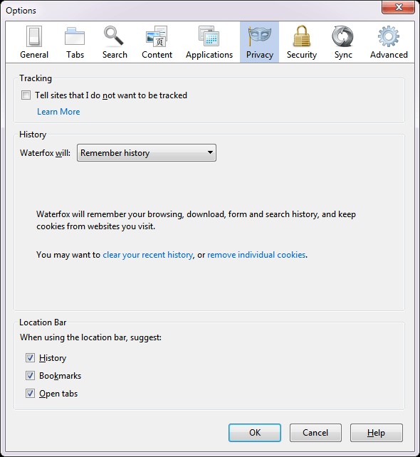 Скриншот 2 программы Waterfox