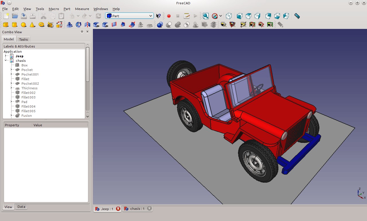 Скриншот 3 программы FreeCAD