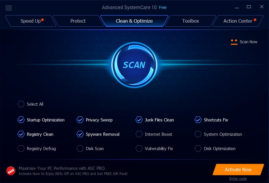 Скриншот 4 программы Advanced SystemCare