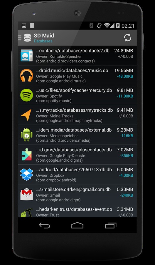 Скриншот 6 программы SD Maid