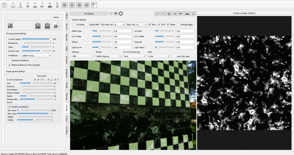 Скриншот 2 программы AwesomeBump