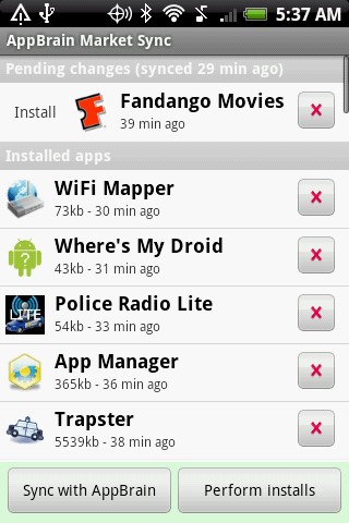 Скриншот 3 программы AppBrain