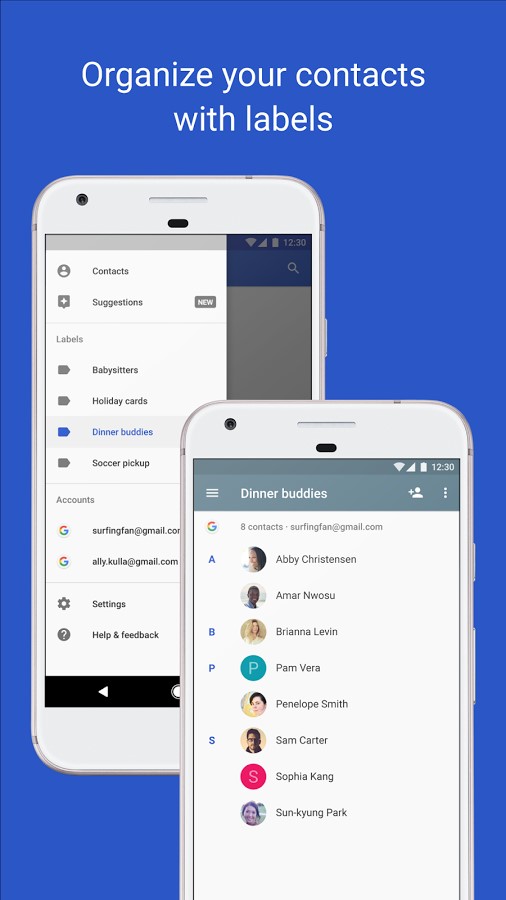 Скриншот 3 программы Google Contacts