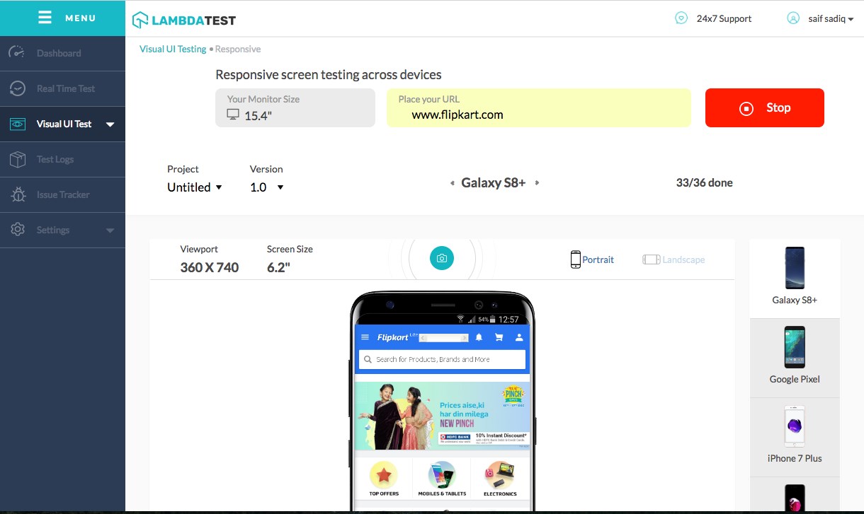 Скриншот 2 программы LambdaTest