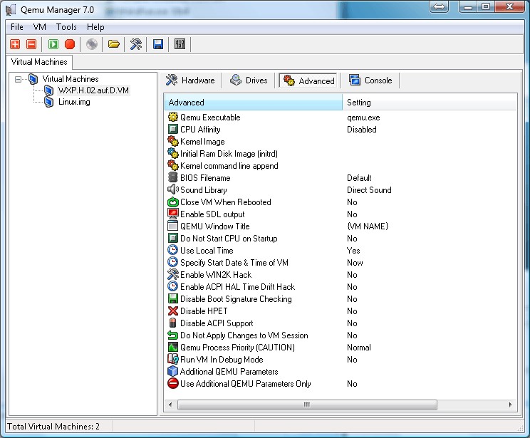 Скриншот 3 программы QEMU