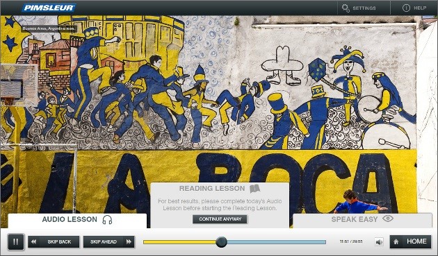 Скриншот 2 программы PIMSLEUR UNLIMITED