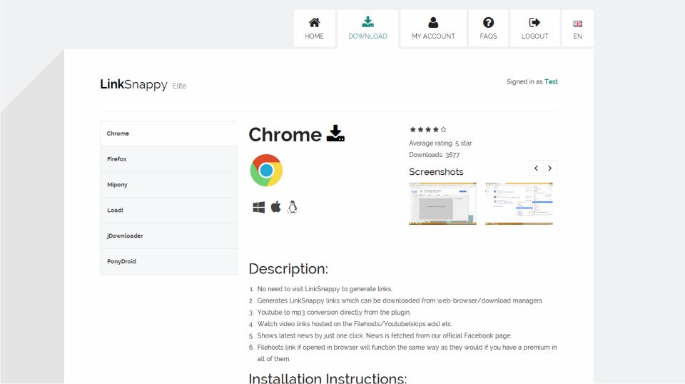 Скриншот 2 программы LinkSnappy